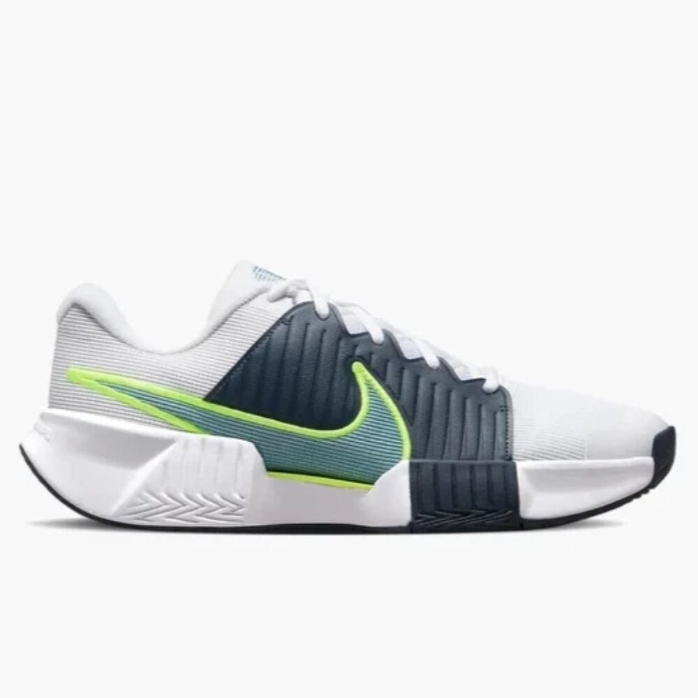 Nike GP Challenge Pro HC Size 12 Men Tennis Shoe White Navy Volt FB3145-103 NEW